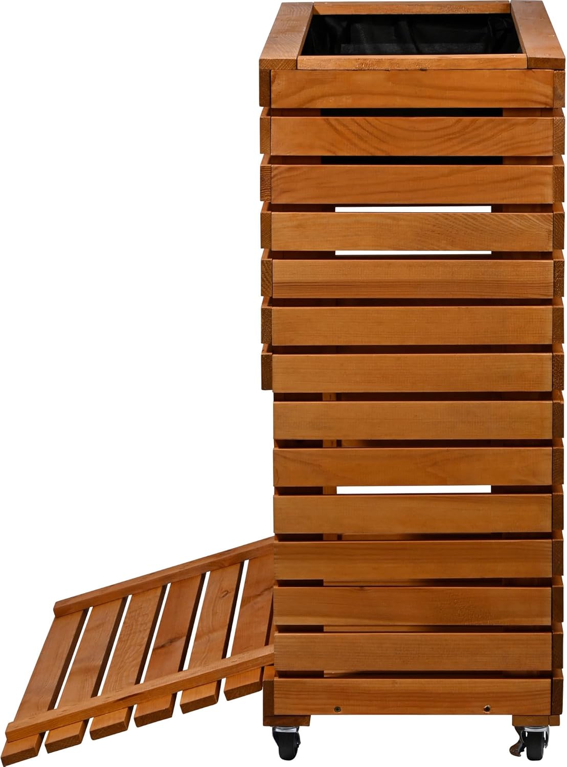 holz, holzschrank, rollen, wagen, slat