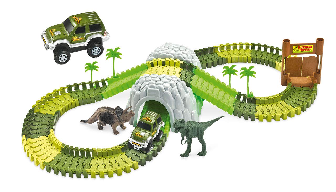Amewi 100653 MAGIC TRAXX DINO-PARK Mini Set mit Tunnel
