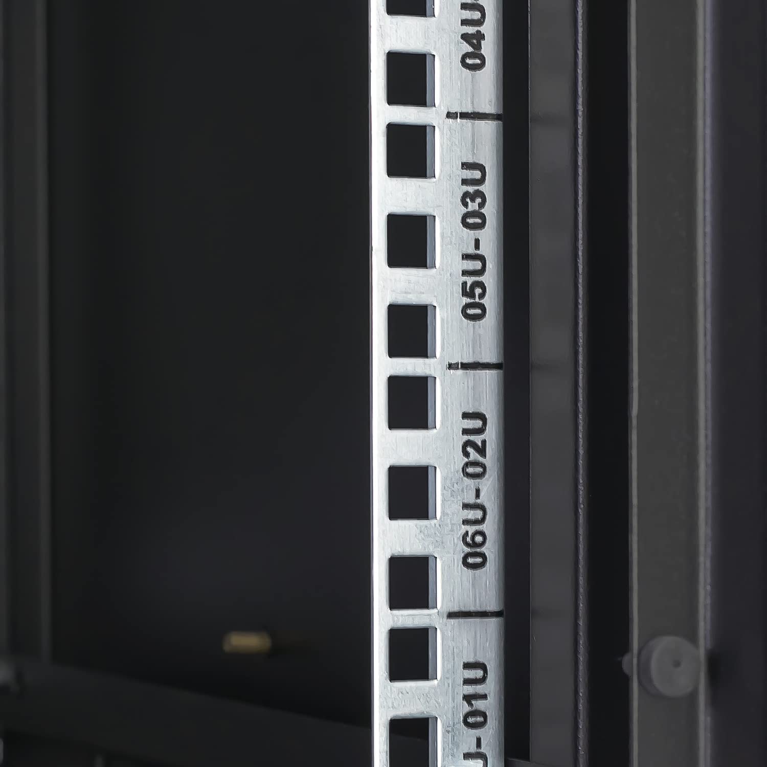 Netzwerkschrank 19 Zoll 9 HE schwarz - HMF Serverschrank für Netzwerktechnik