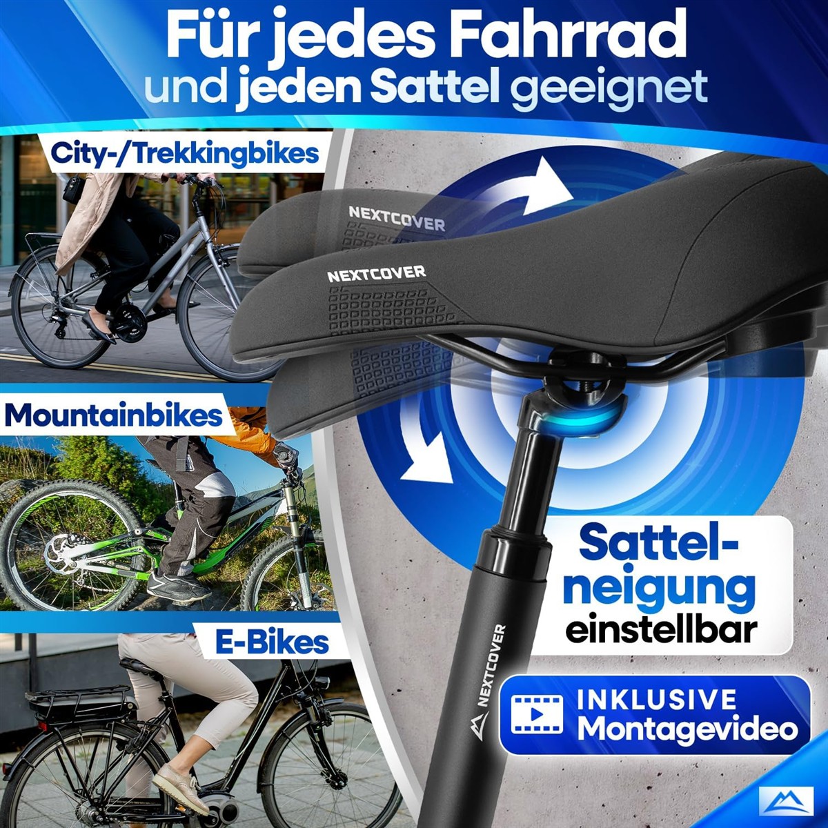 Sattel, Fahrradzubehör, Sattelstütze, Dämpfung, Mountainbikes