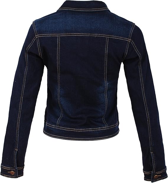 Fraternel Damen Jacke Jeansjacke Denim Jacket talliert Stretch dunkelblau Gr. 40/L