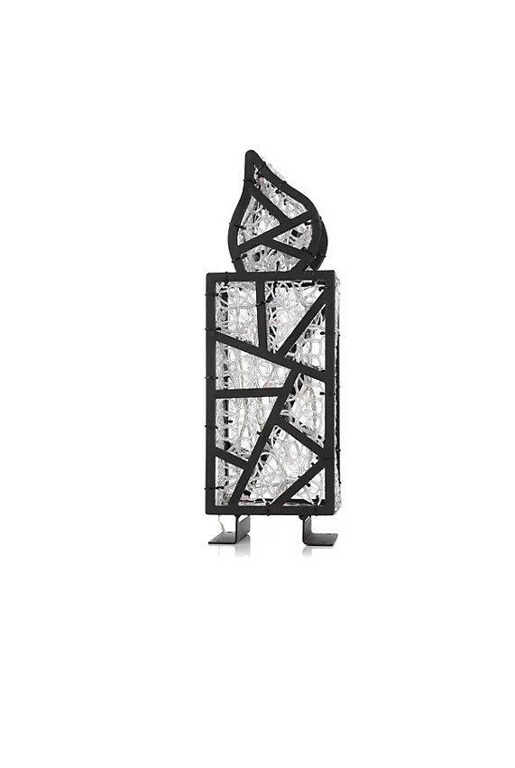 LUMIDA Xmas Design Dekokerze Acryl Fensterdeko Tischdeko Weihnachten schwarz