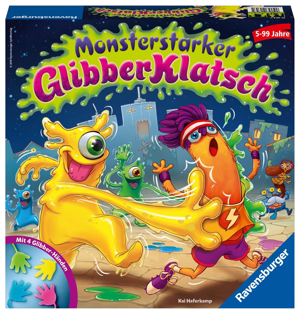 Ravensburger 213535 Kinderspiel Monsterstarker Glibber-Klatsch Familienspiel