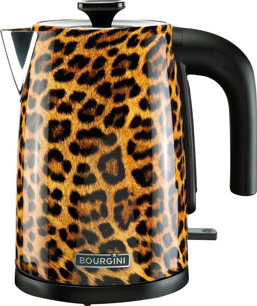 Kessel, Edelstahl, Leoparden-Print, Alkamen, Kaffeesystem