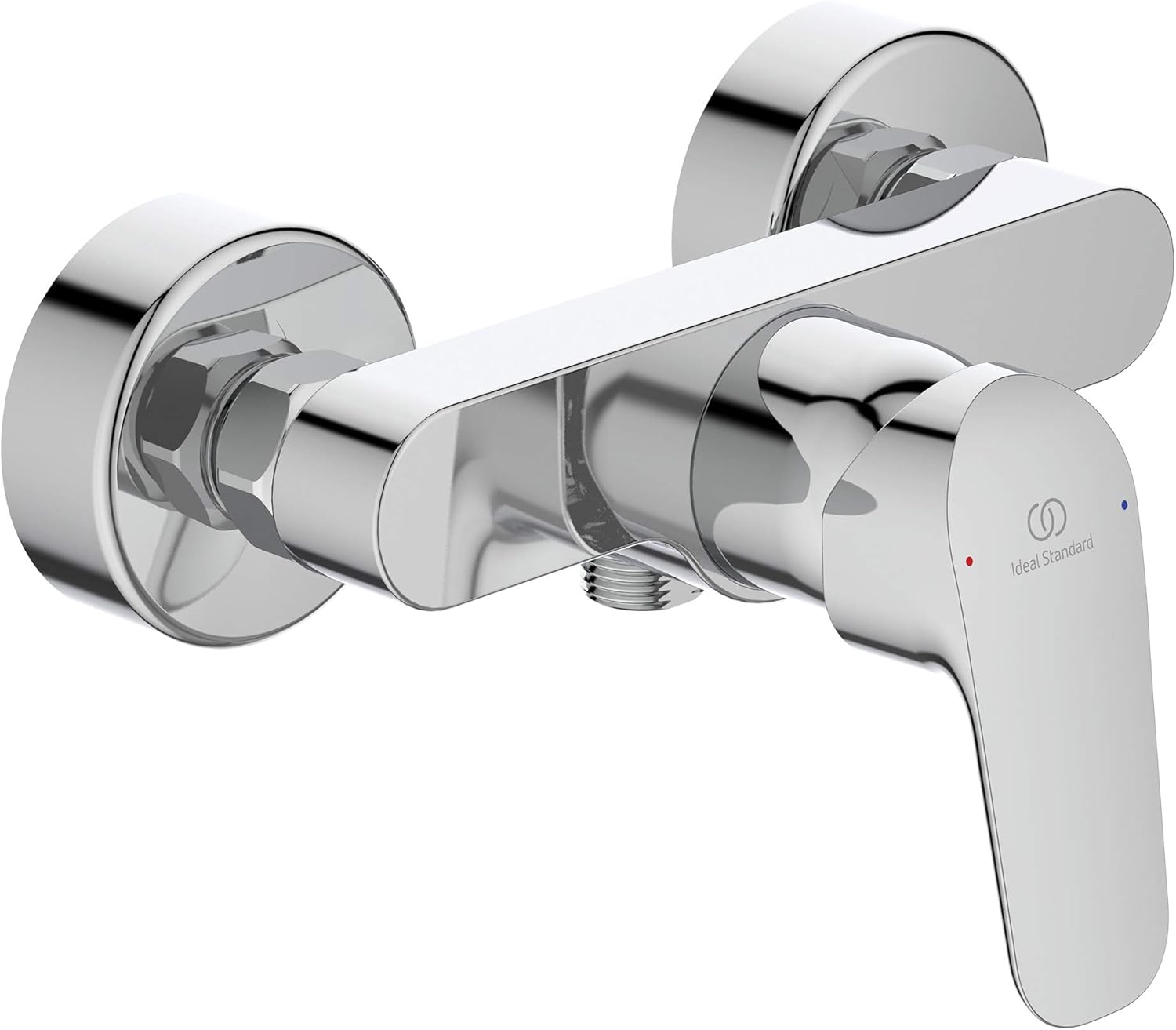 Ideal Standard B1720AA Brausearmatur CERAFLEX Einhebel Armatur für Aufputz Montage aus Metall und Chrom Wassersparsystem
