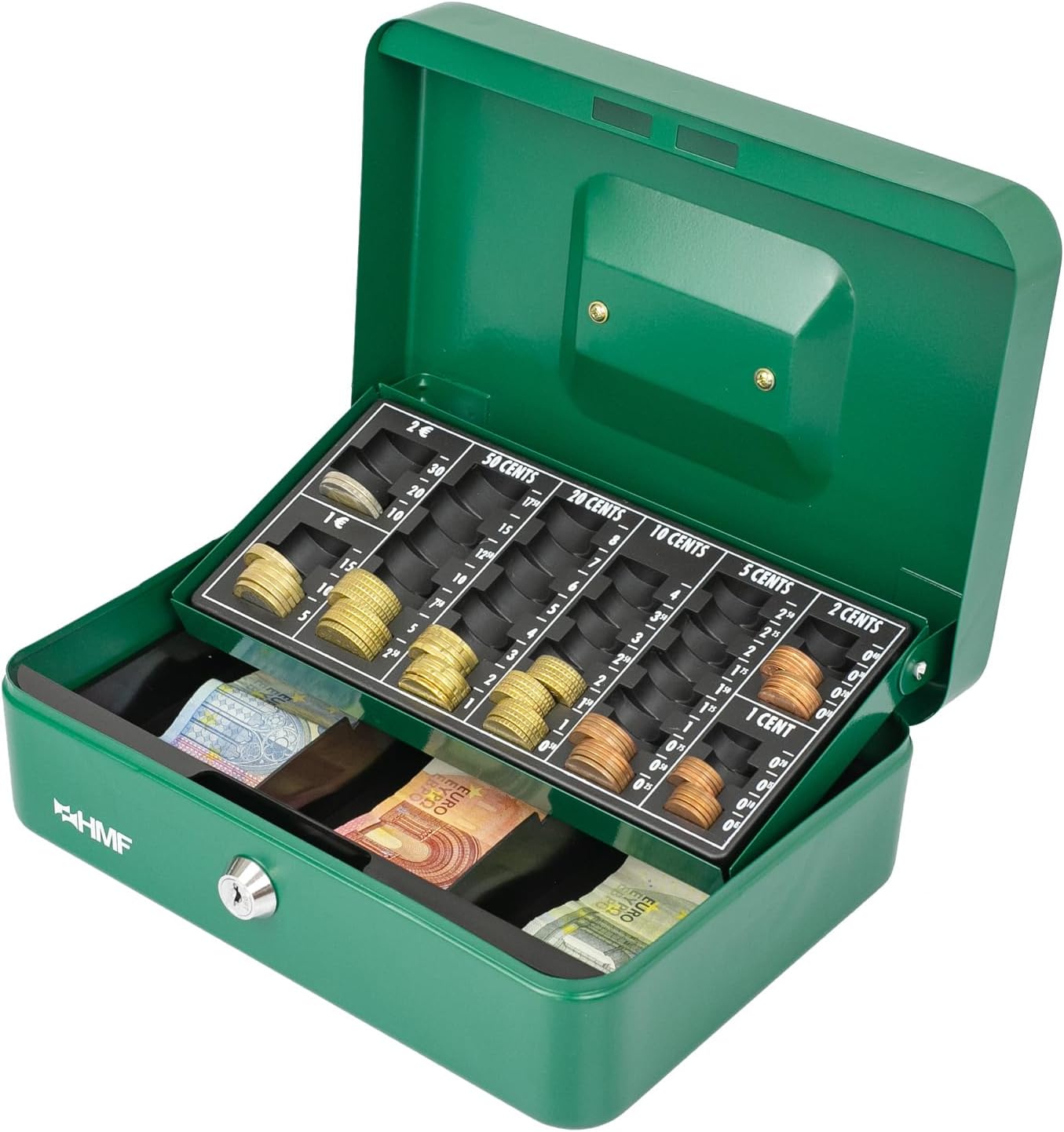 HMF Geldkassette Geldzählkassette grün