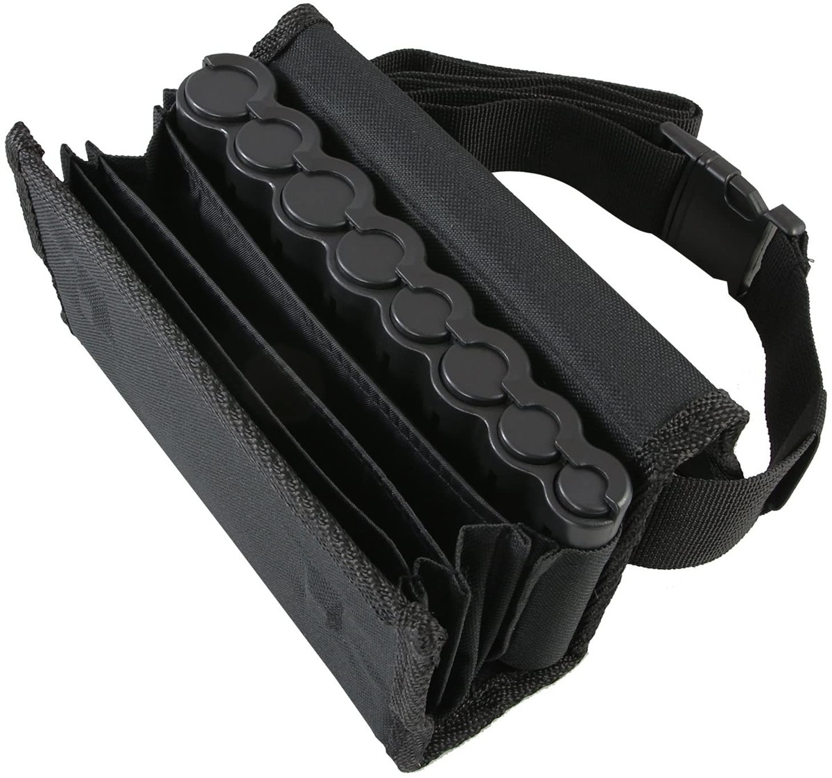 Brieftasche, Portemonnaie, Kartenhalter, schwarz, faltbares Design