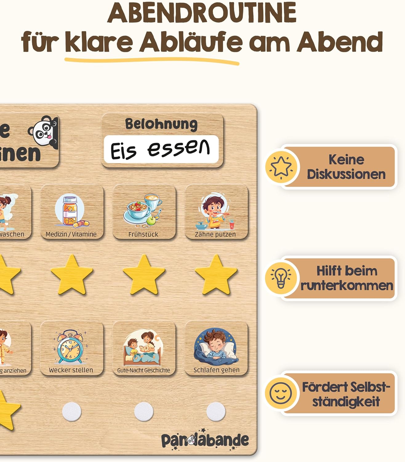Puzzle, Abendroutine, Kinder, Tagesablauf, Bildkartenset