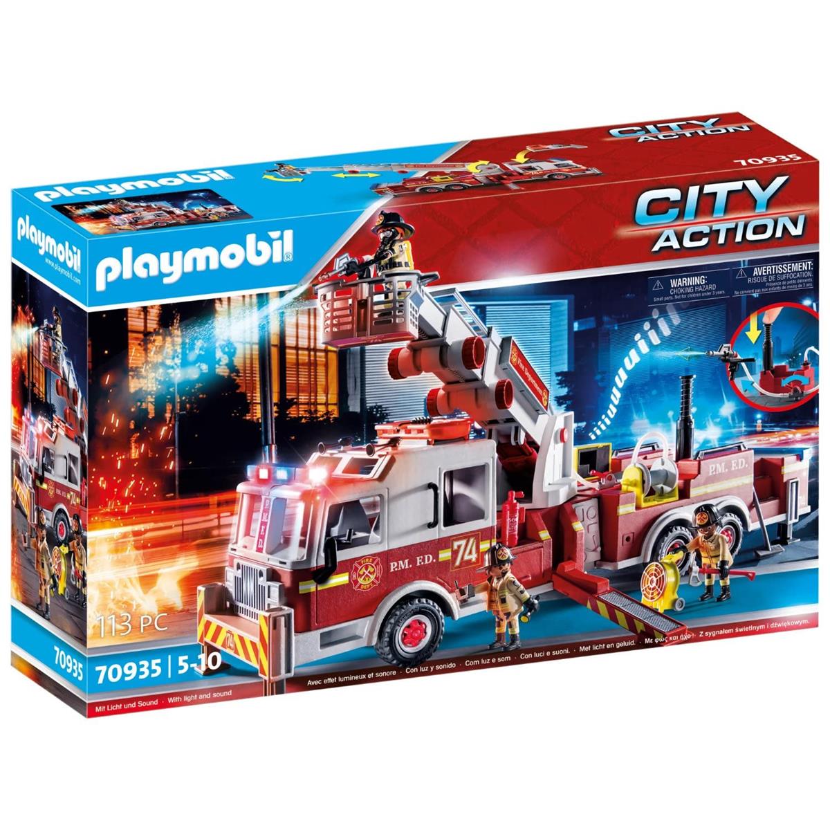 PLAYMOBIL® 70935 Feuerwehr-Fahrzeug: US Tower Ladder