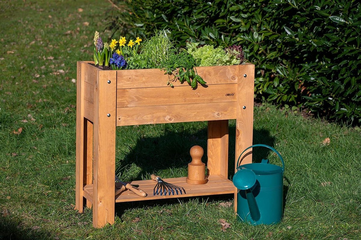 Holzkasten, Blumenbeet, Blumenkasten, Gartenwerkzeug, Holzwerk