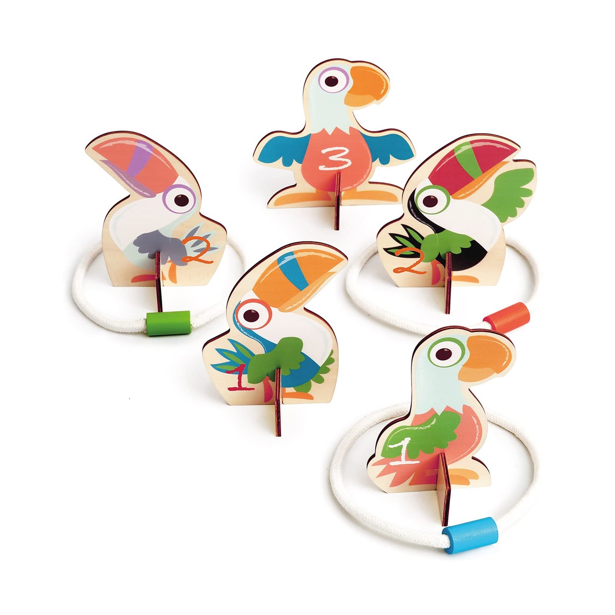 Holzspielzeug, Vögel, Klammerfigur, Sortierspiel, Kinderaccessoire