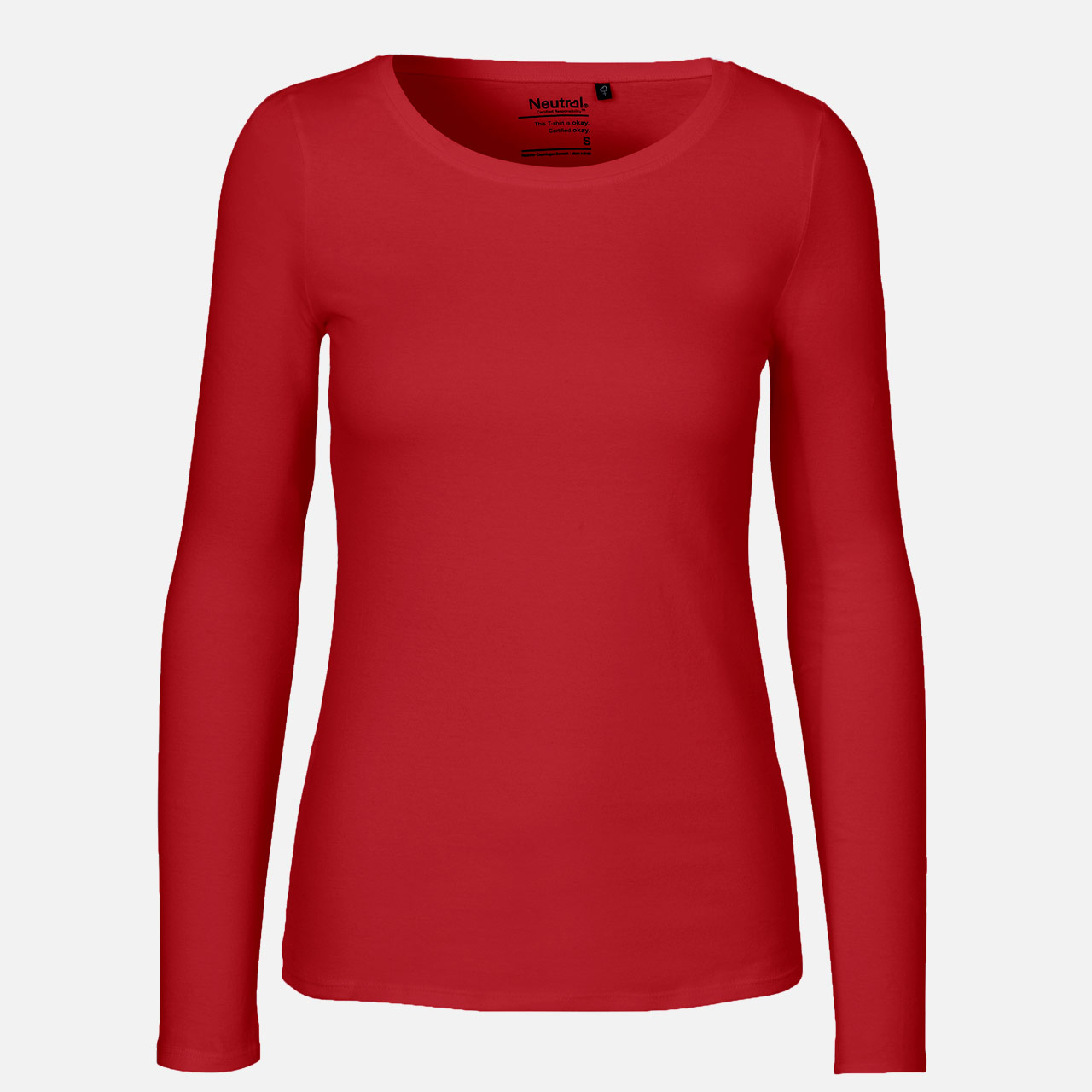Langarmshirt, rote Farbe, Kleidung, Oberteil, Einfarbig