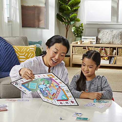Hasbro F8562100 Monopoly Junior 2in1 Monopoly Spiel für Kinder Kinderspiel Junior