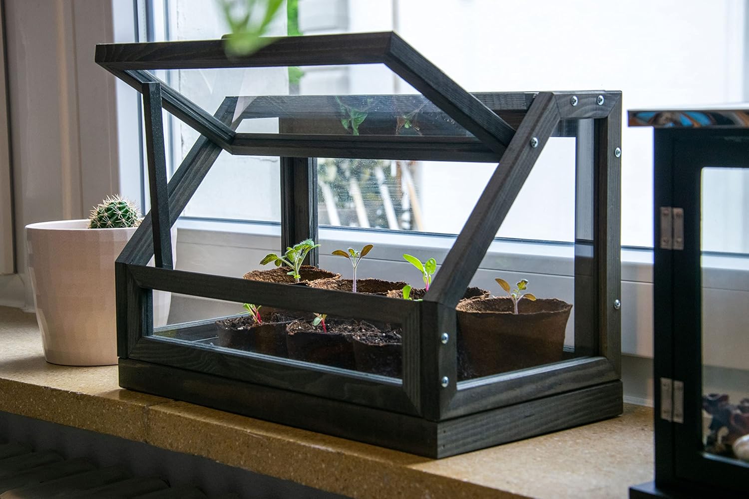 Dobar Mini Design Gewächshaus Frühbeet Treibhaus Frühbeetkasten