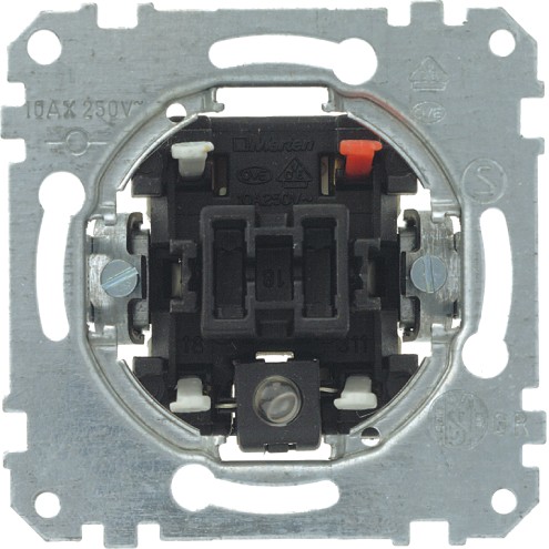 Lichtschalter-Einsatz, Unterputz, Metallträger, 10AX 250V