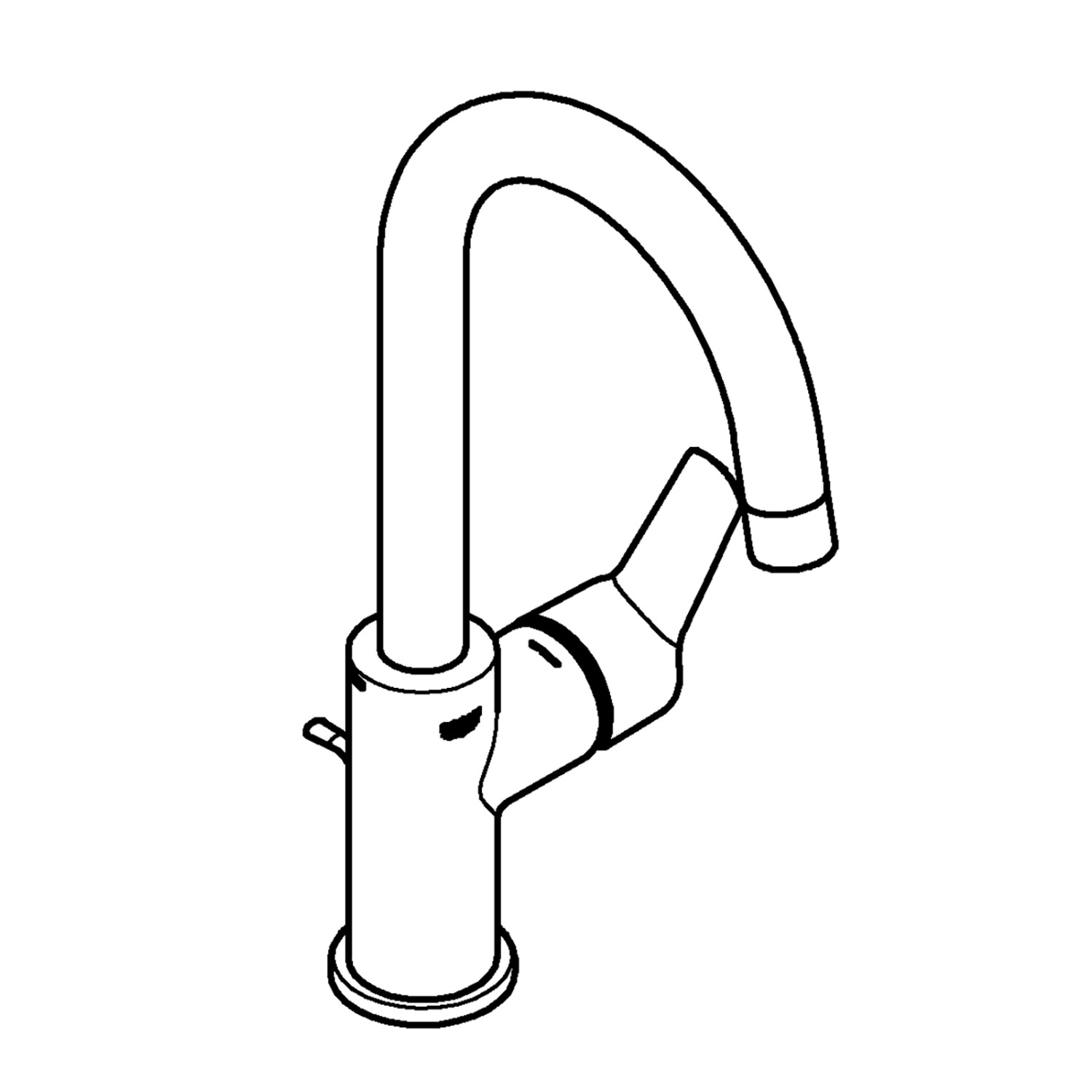 Grohe QuickFix Waschtischarmatur Start L Size Zugstangen Ablaufgarnitur 1 1/4"
