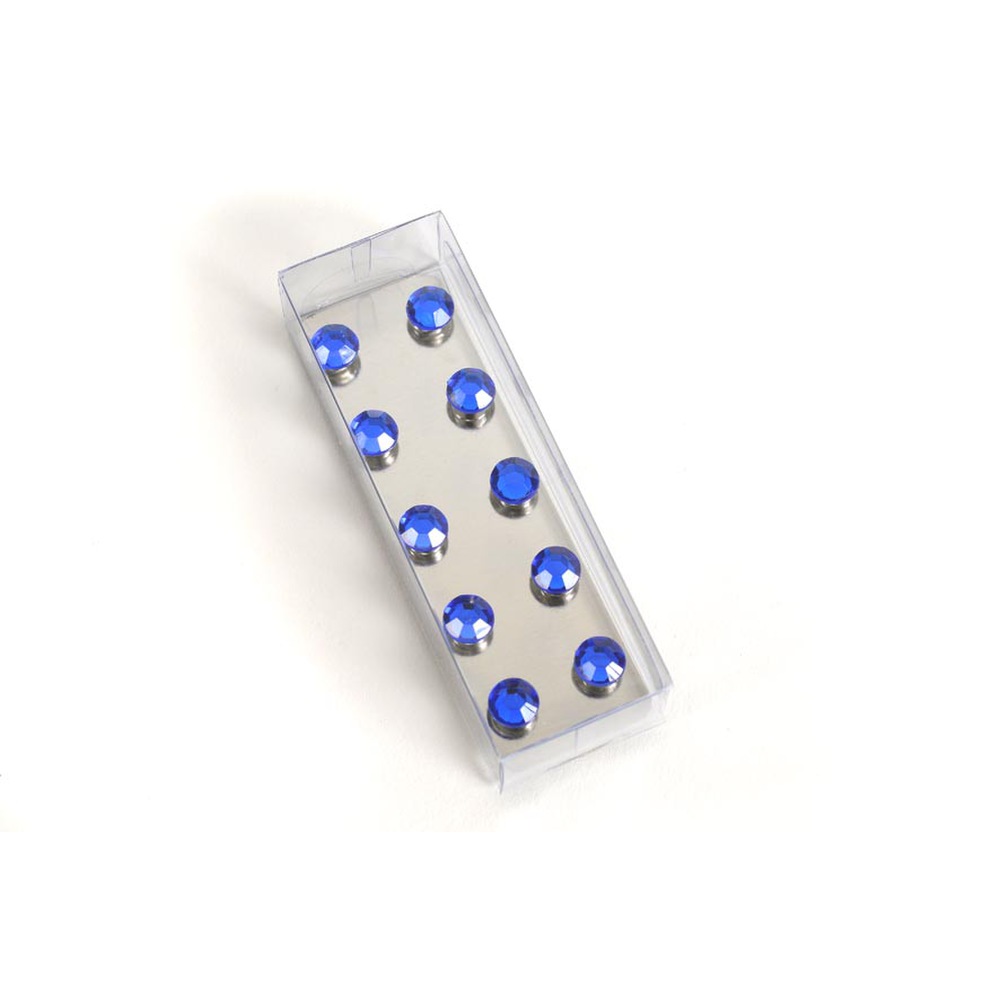 Magnete mit Strass Diamanten, 10er Set, DIAMONDS, BLAU, KLAR, PINK oder ROT