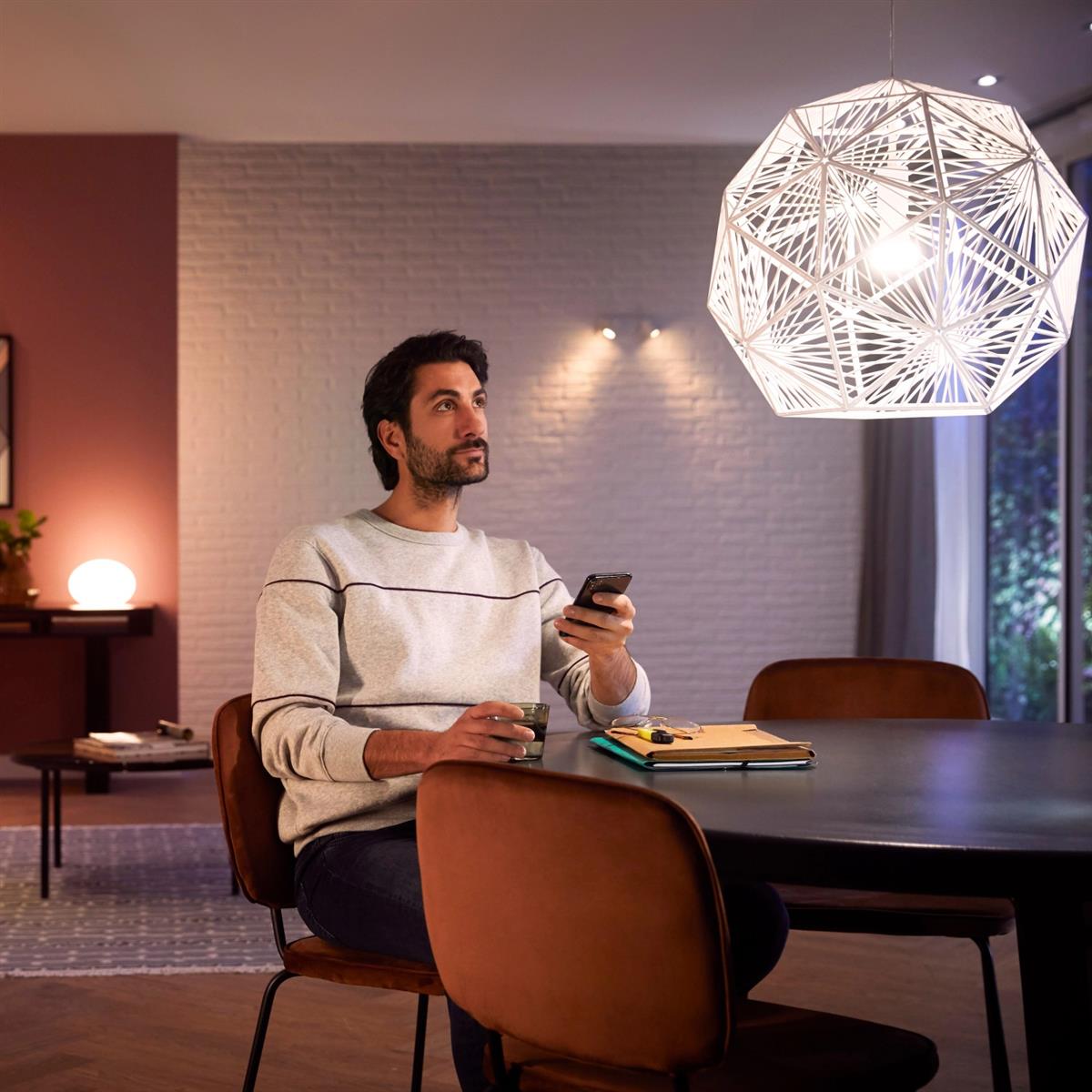 Philips Hue Starter Set 3x Leuchtmittel E27 inkl. Dimmschalter und Hue Bridge