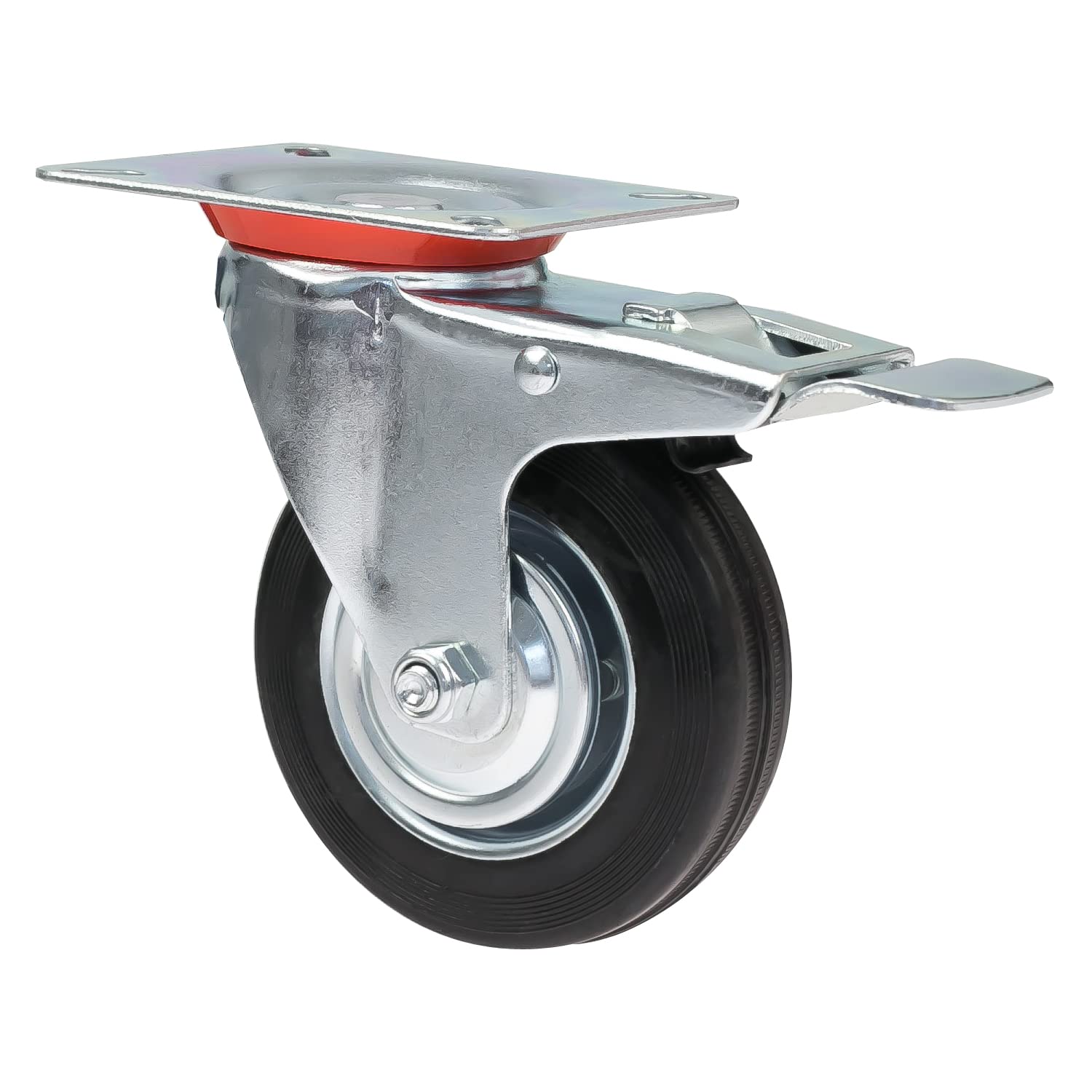 Rollen, Bodenrolle, Flügelrad, Stahlrahmen, Gummirolle