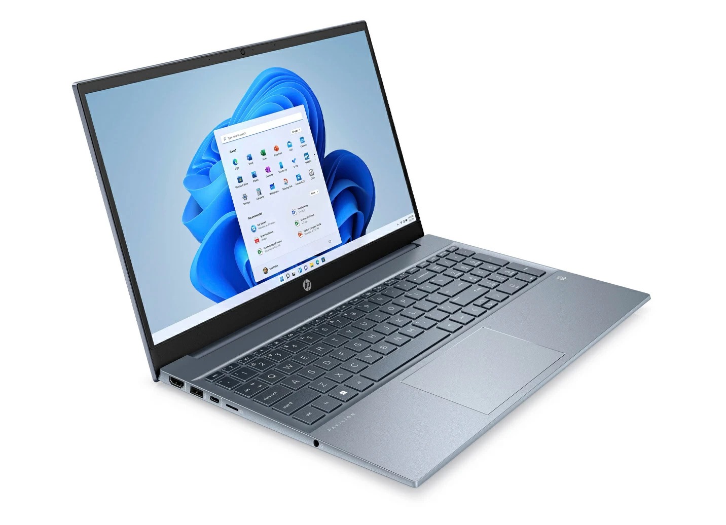 HP Notebook mit blendfreiem 15,6" (39,6 cm) Full-HD-Display Laptop blau