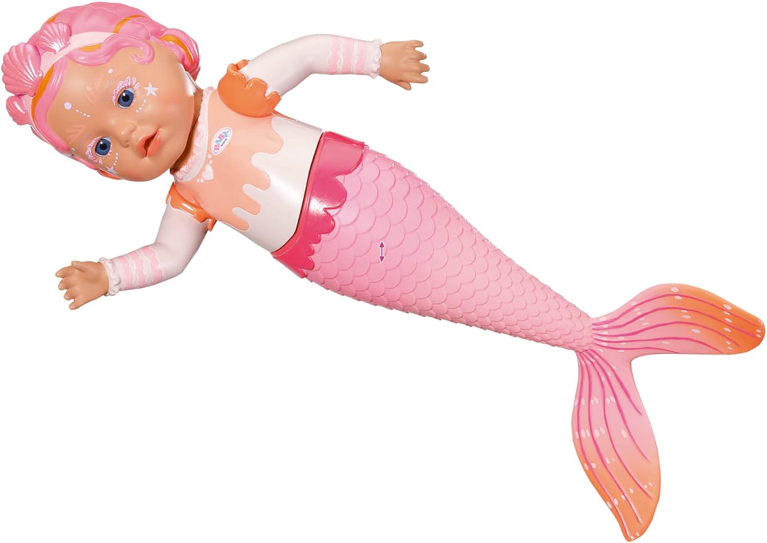 Zapf Creation 835326 BABY born My First Mermaid 37cm Meerjungfrau Badepuppe