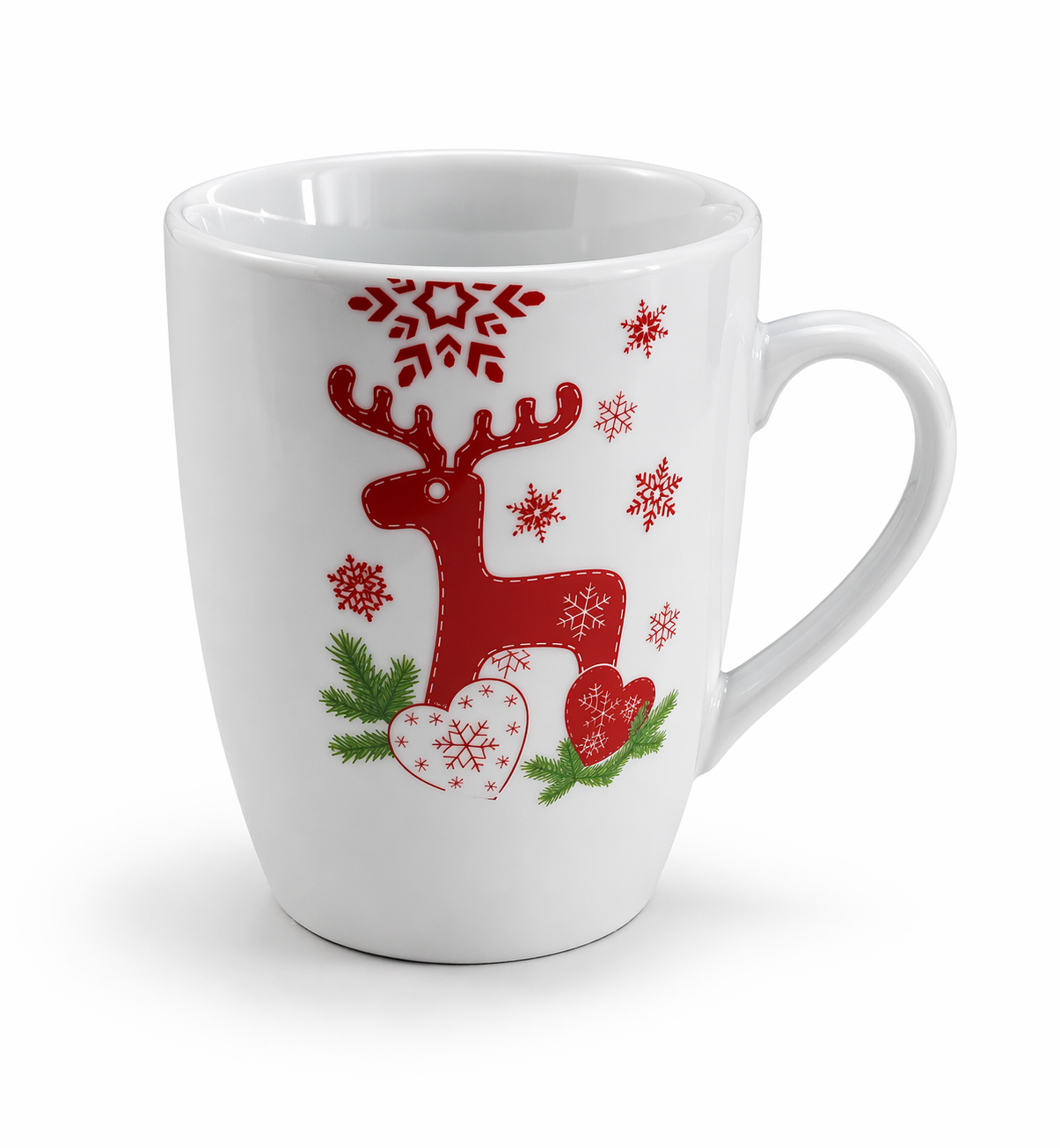Kaffeetasse mit Weihnachtsmotiv, Porzellan