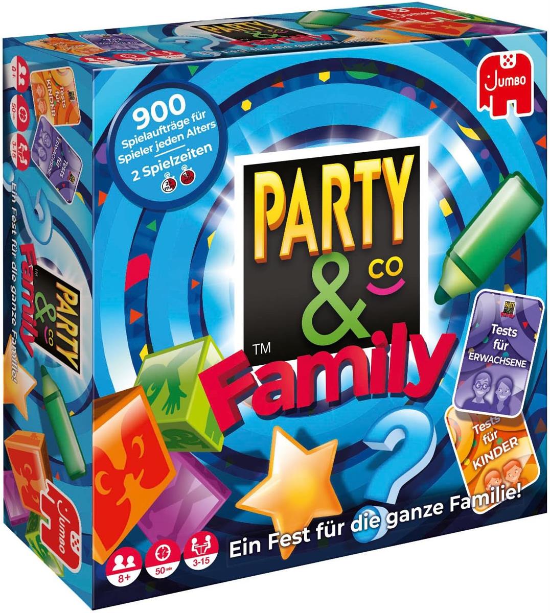 Jumbo Party & Co JUM19893 Brettspiel Partyspiel Familienspiel