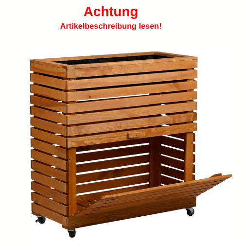 Dobar Hochbeet Rolla Pflanzbeet Kräuterbeet Blumenbeet braun #DH272