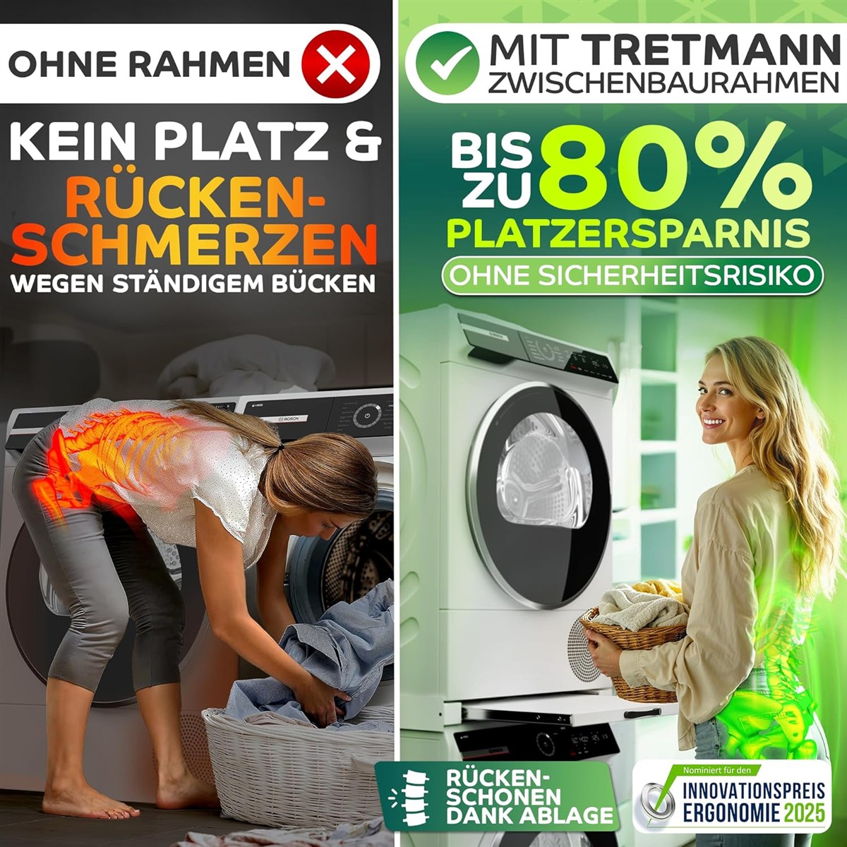 Waschmaschine, Wäsche, Kleiderkorb, Rücken, Schmerzen