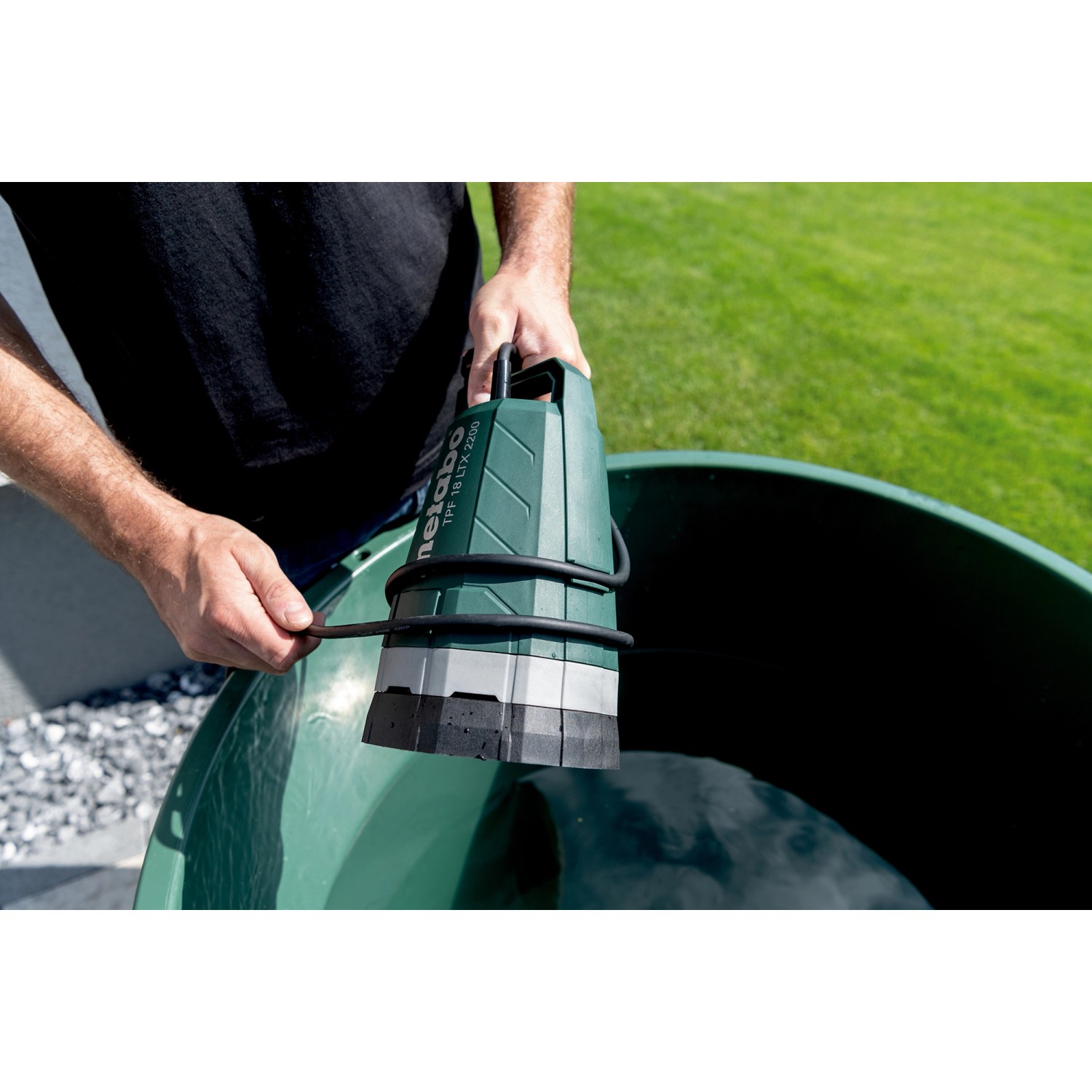 metabo Akku Tauch und Regenfasspumpe TPF 18 LTX 2200 solo ohne Akku und Ladegerät
