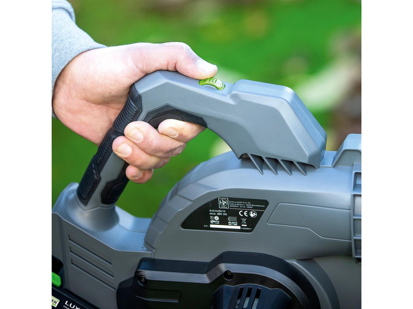 LUX A LS 2x 20/15A Akku Laubsauger PowerSystem ohne Akku und Ladegerät
