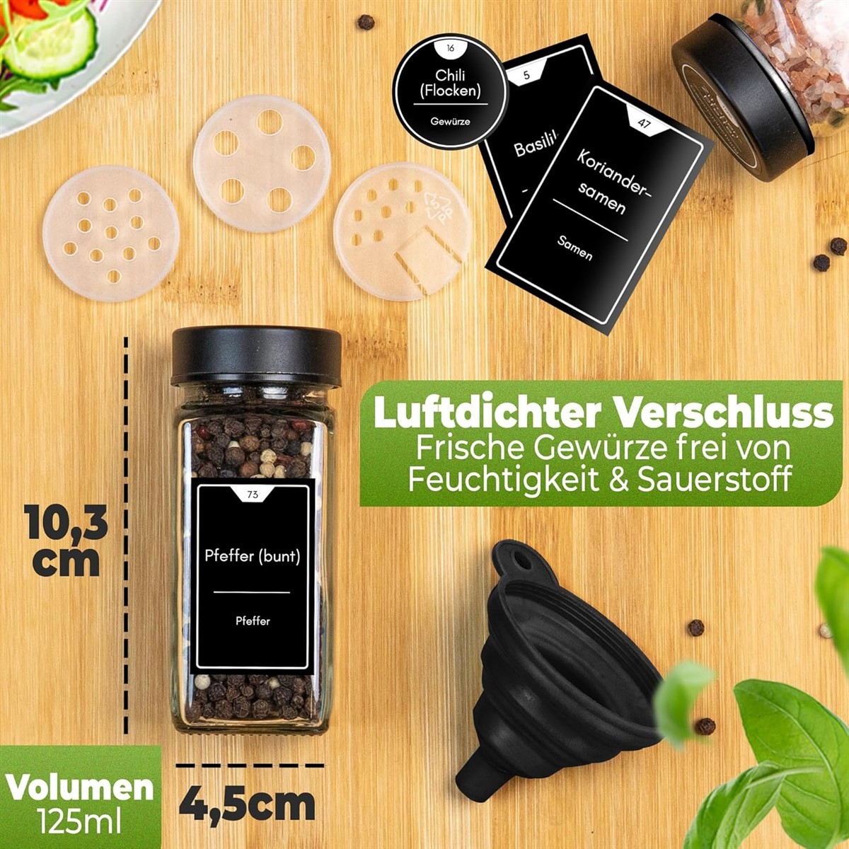 Pfeffer, Pfefferkörner, Gewürz, Mühlenverschluss, Küche