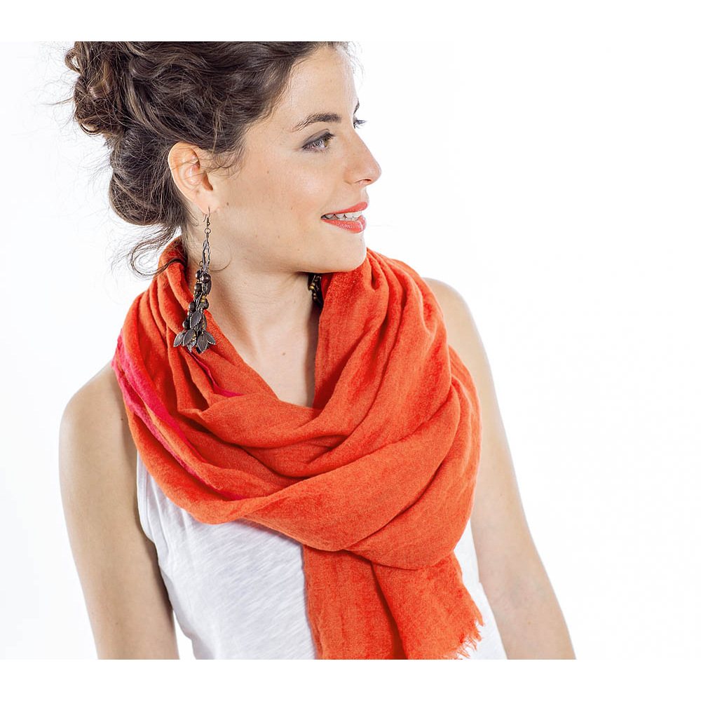 Designerschal, Schals für Damen und Herren aus Kaschmir, Leinen oder Wolle/Seide, Unisex