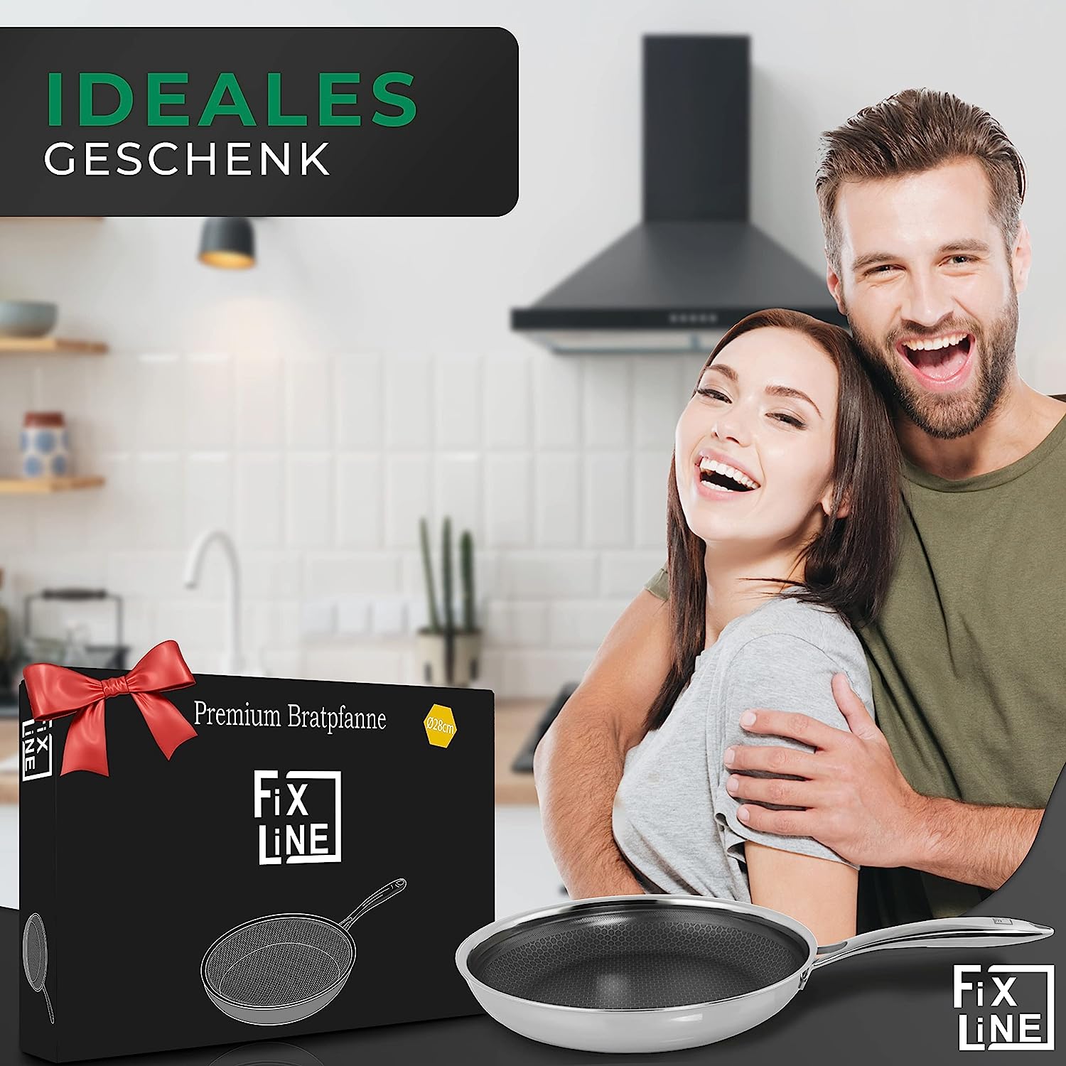 Fixline Premium Bratpfanne Ø20cm Wabendesign