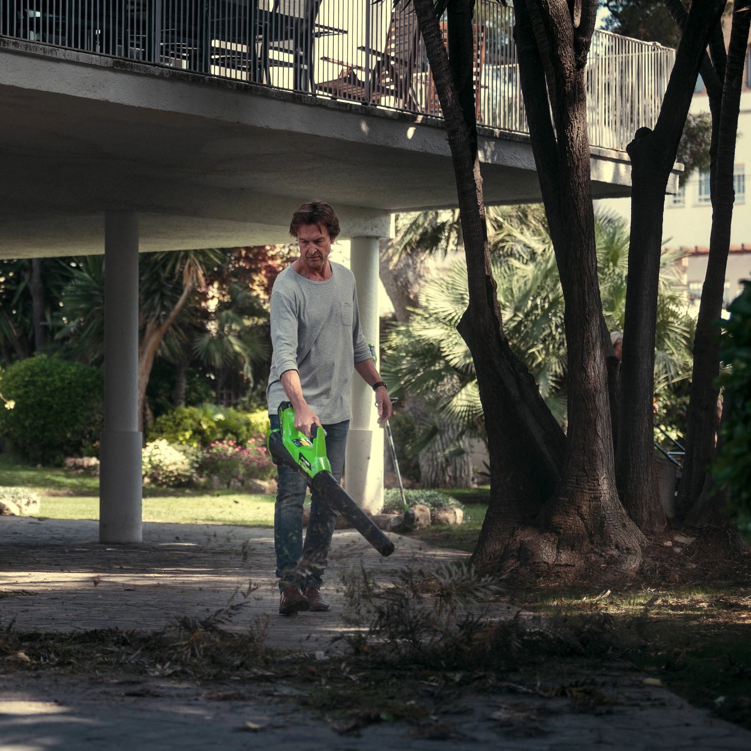 Greenworks Akku Laubbläser G40AB 40 V Solo ohne Akku und Ladegerät