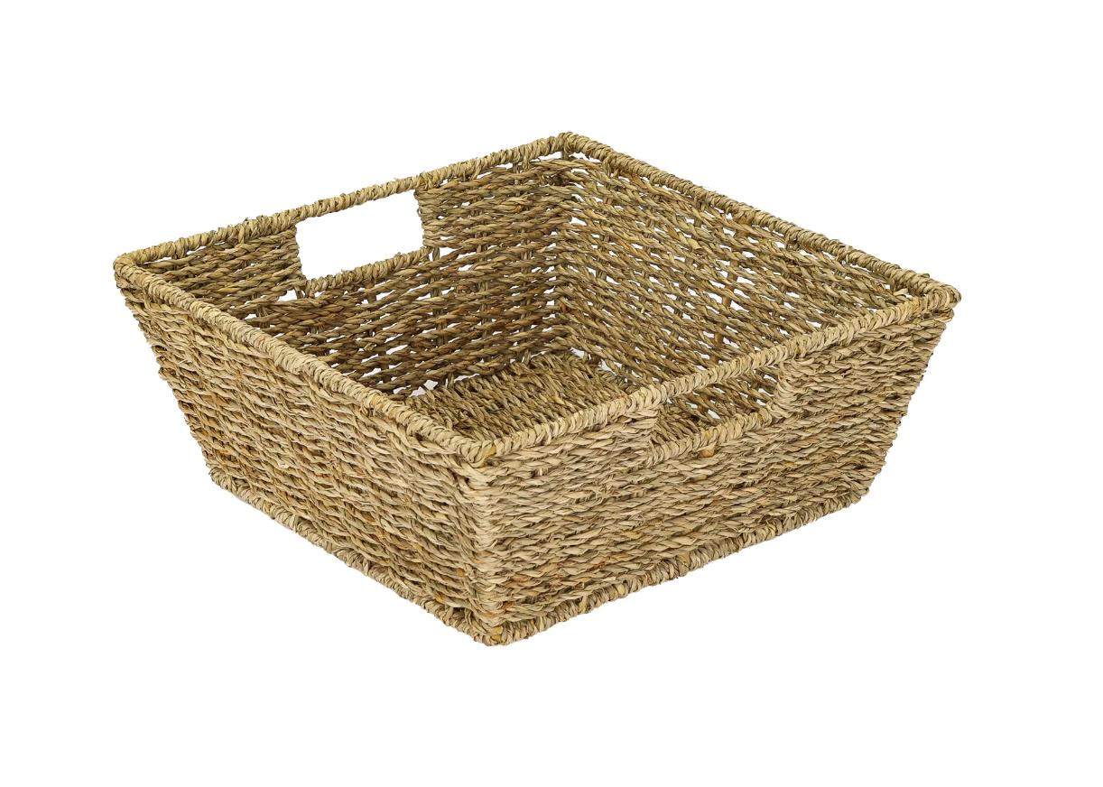 HMF Geschenkkorb Seegras 30x30x12 cm