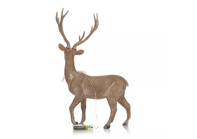 LUMIDA Xmas Deko Hirsch Aufstellfigur Dekohirsch Dekofigur Tierfigur
