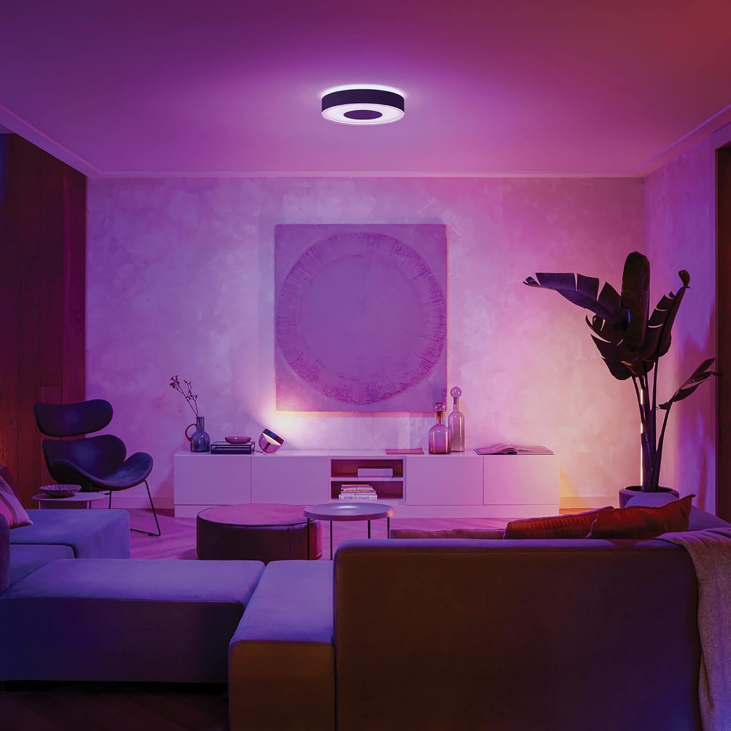 Philips Hue White & Color Ambiance Infuse Deckenleuchte LED satiniert