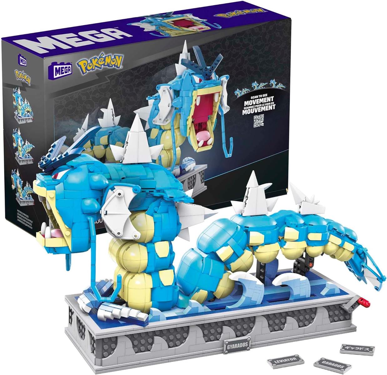 Mega HGC24 Pokemon Garados Bauset mechanisch und beweglich Spielzeug Bausteine Bauset Steine