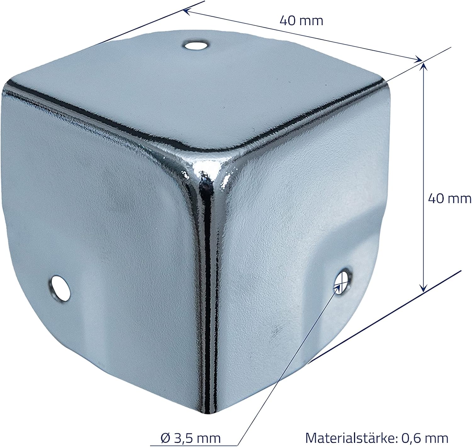 HMF Eckenschutz aus Metall für Koffer