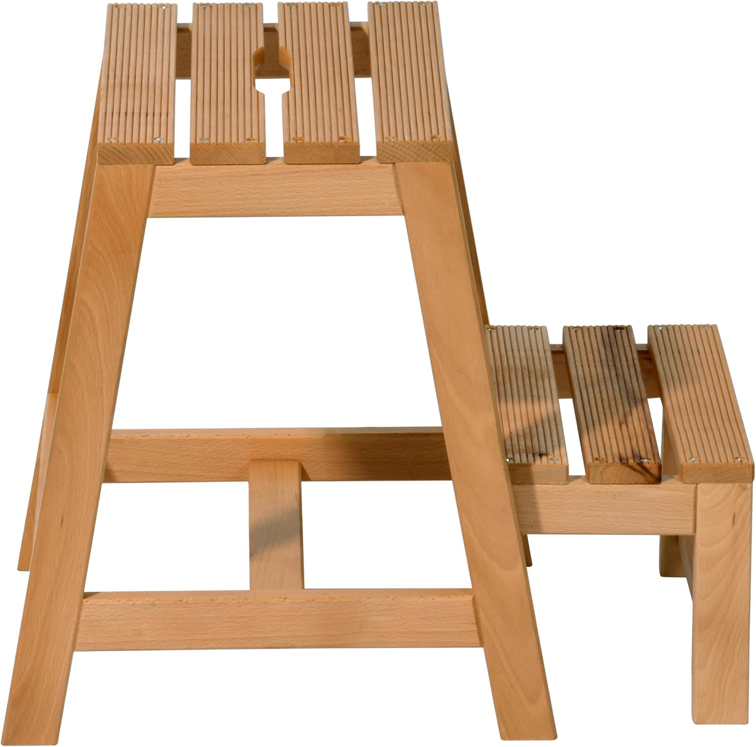 Dobar Multifunktionshocker Tritthocker zweistufig Leiterhocker Klapptritt Leiterhocker