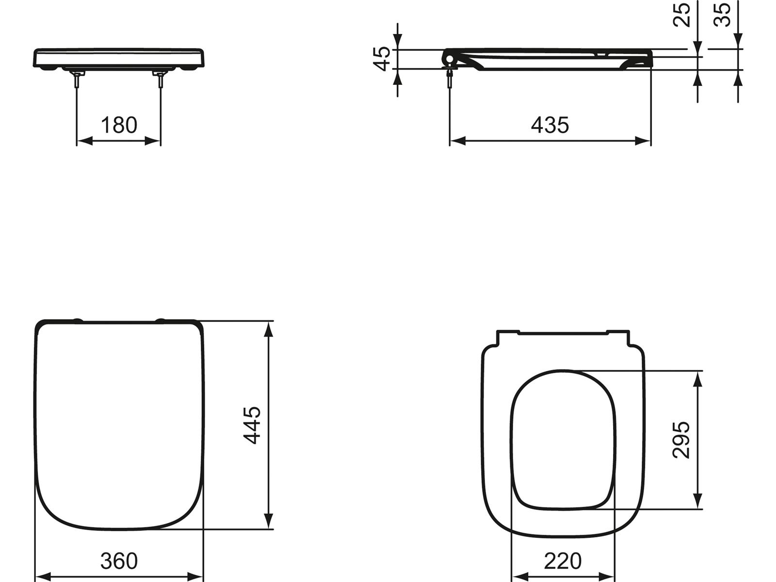 Ideal Standard WC Sitz i.life A mit Softclosing Absenkautomatik Weiß