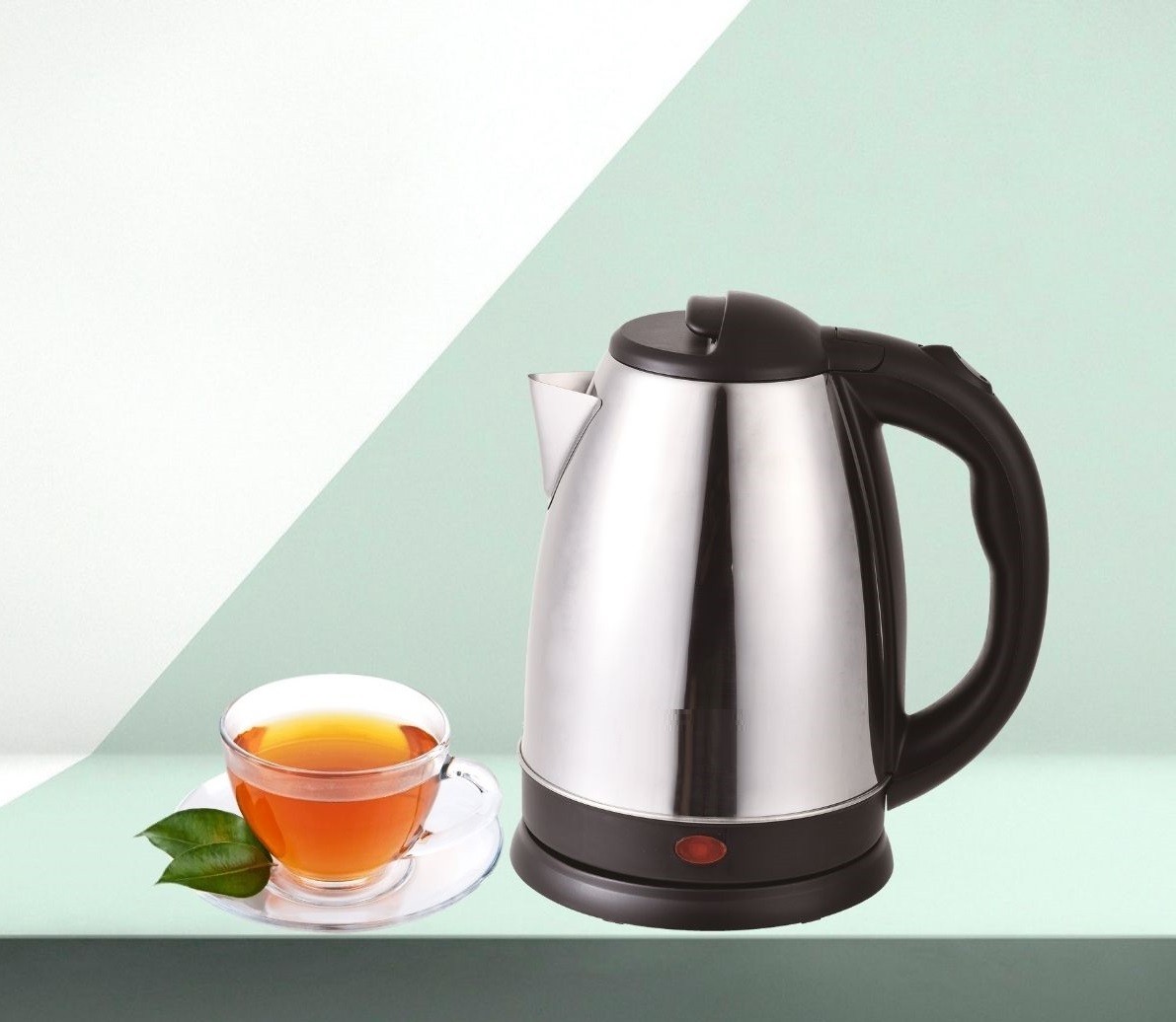 Kaffeekanne, Teekanne, Elektro-Kessel, Stahl, schwarz