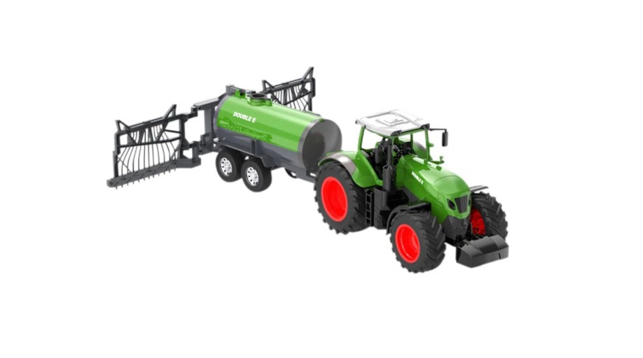 Traktor, Packer, Tankauflieger, Grün, Gummireifen