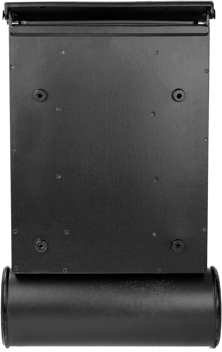 HMF Briefkasten Antik mit Zeitungsfach Vintage Postkasten aus Aluguss 57 x 35 x 10 cm Schwarz