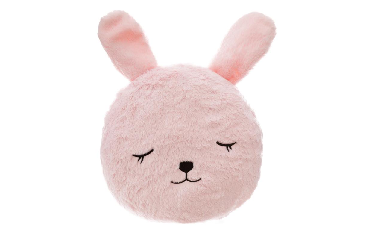 Kinderkissen "Kaninchen" - Kunstpelz - D28 cm