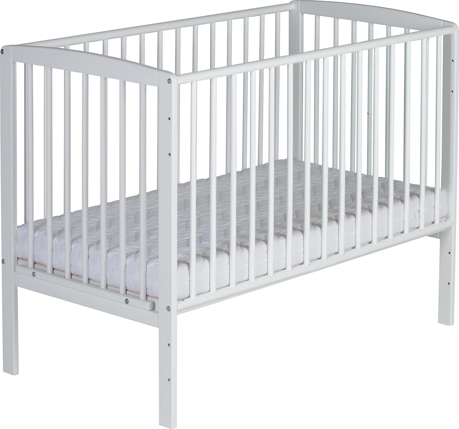 Schardt Baby Beistellbett Micky Plus Weiß Höhenverstellbar 3in1 Babybett