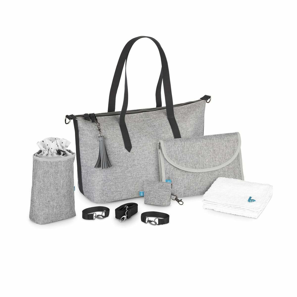 Babymoov A043804 Babywickeltasche Le champs elysees Smokey Grey
