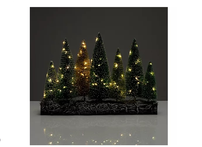 LUMIDA Xmas LED-Tischdekoration Weihnachtsbäume klein