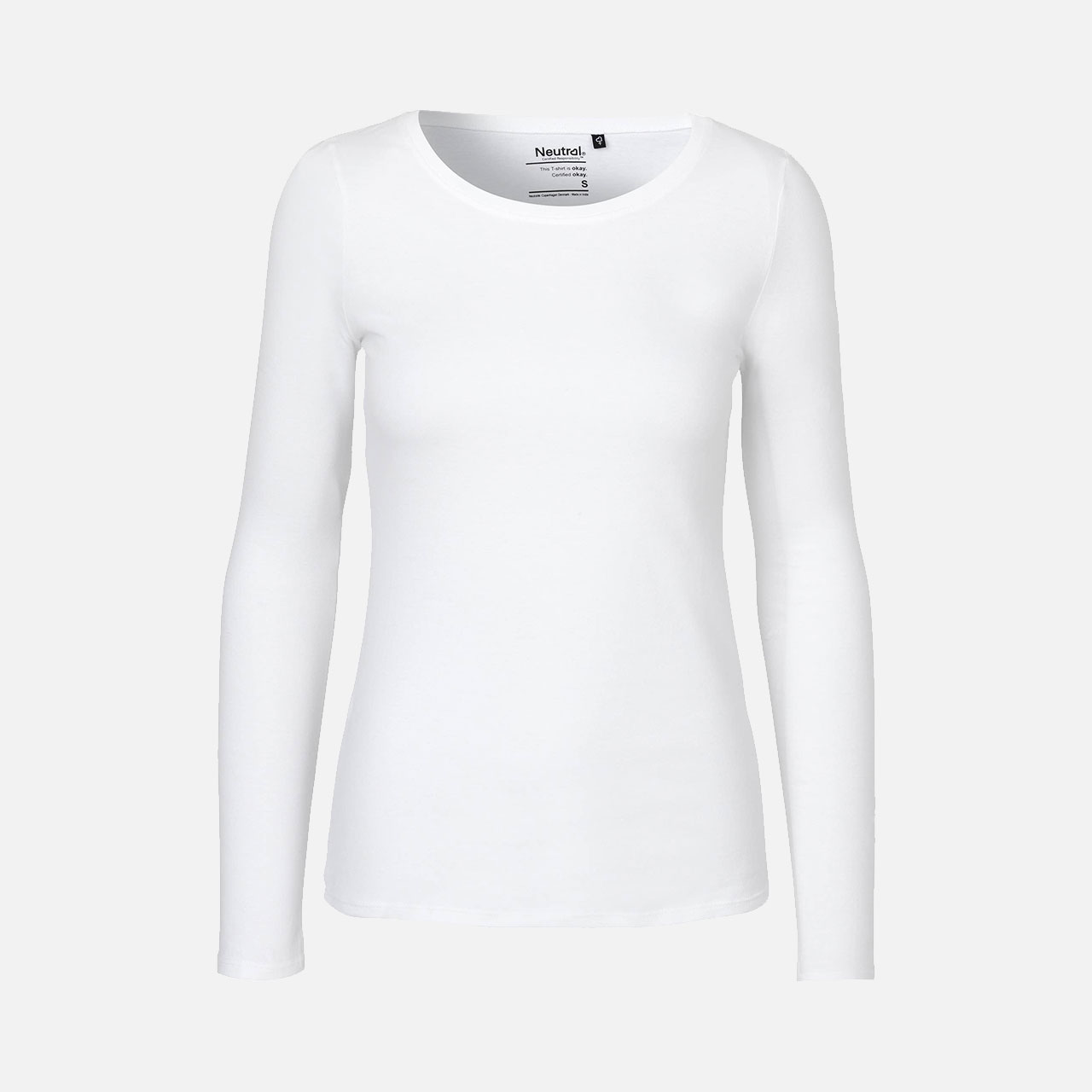 Doppelpack Ladies Long Sleeve Shirt - Bio Baumwolle Weiss Weiß 2XL